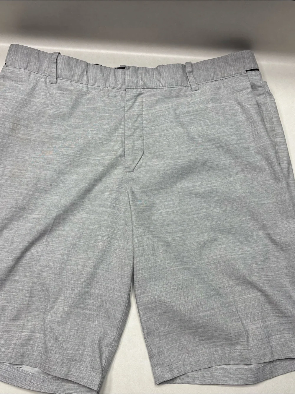 Nike Men's Light Gray Performance Flat-Front Shorts